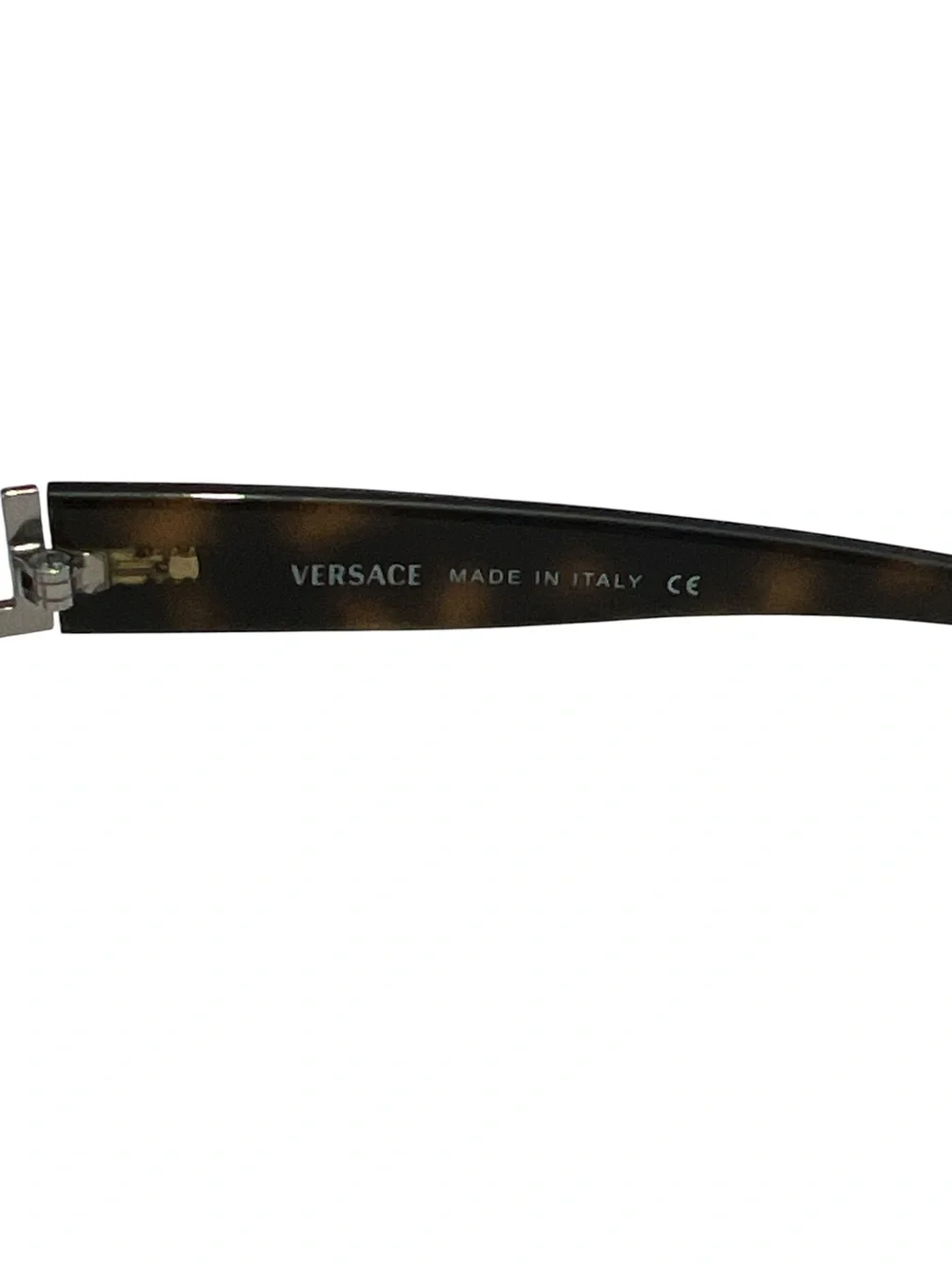 Authentic Versace MOD 2017-B 1000/8Z Rimless Sunglasses Tortoise Silver Y2K 64-1